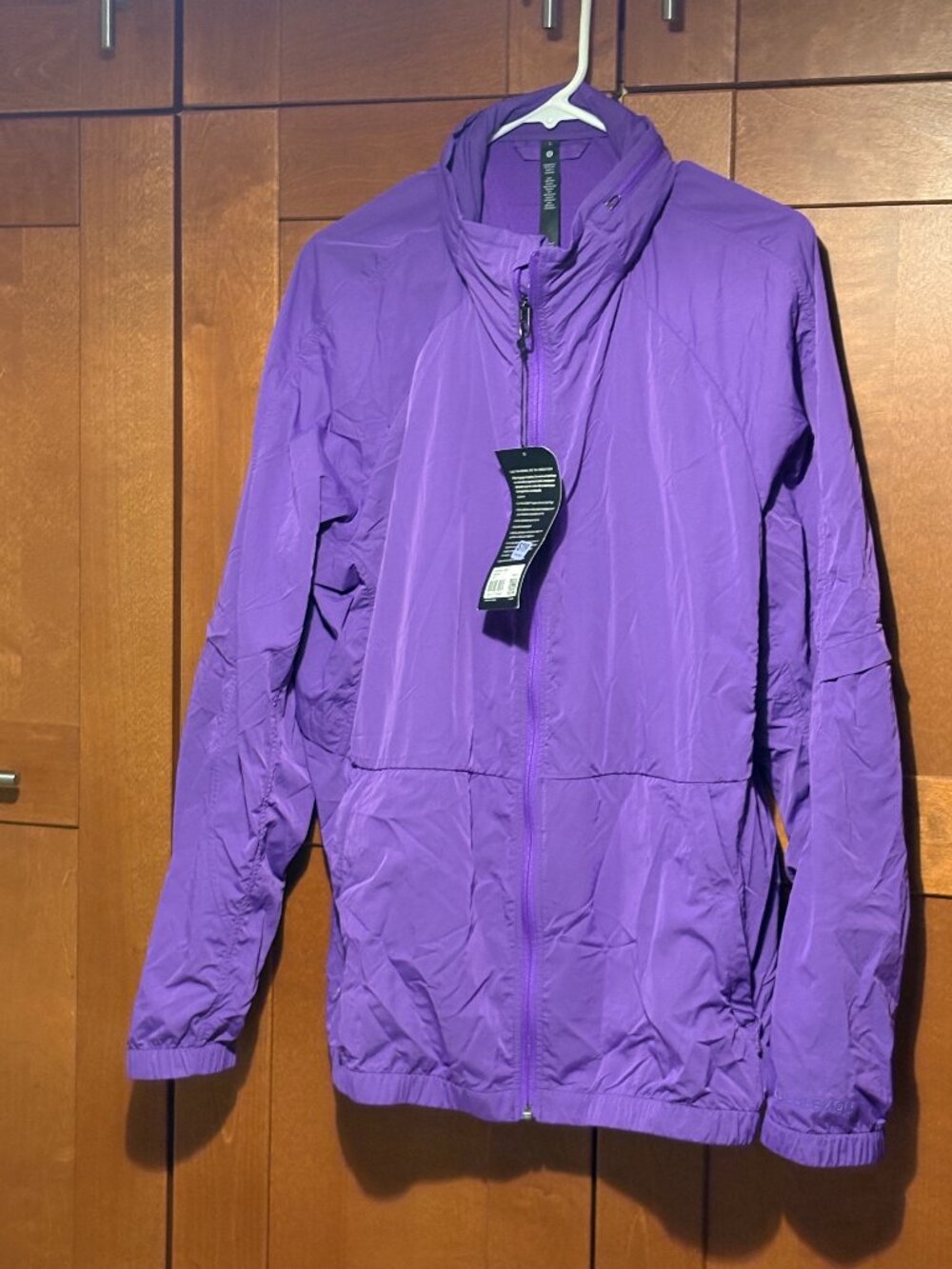 Lululemon men Evergrrn Jacket Windbreaker ATPU Purple Sz L
